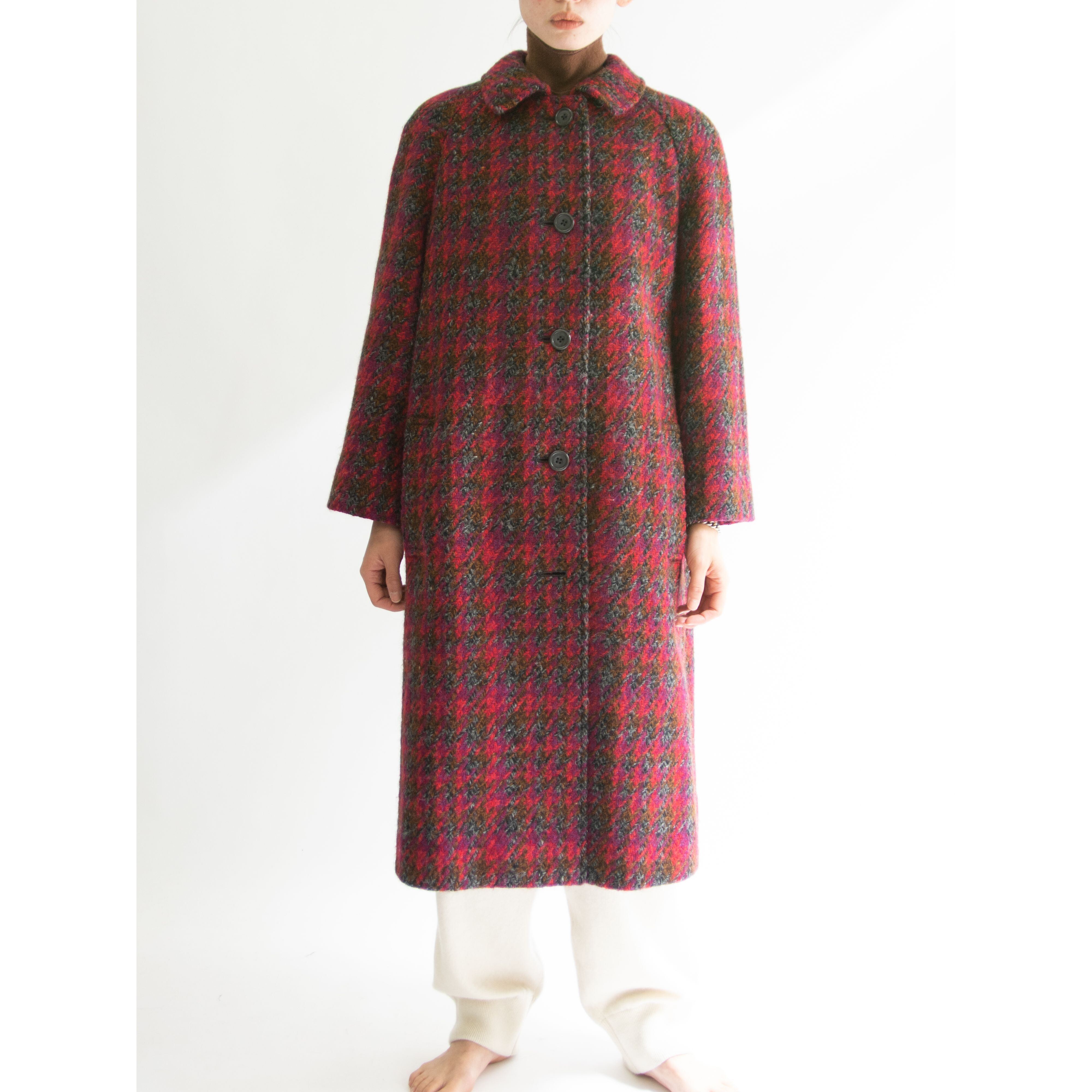 Aquascutum】Made in England 100% Wool Tweed Long Coat（アクアスキュータム 英国製ウールツイード  ステンカラーロングコート） | MASCOT/E