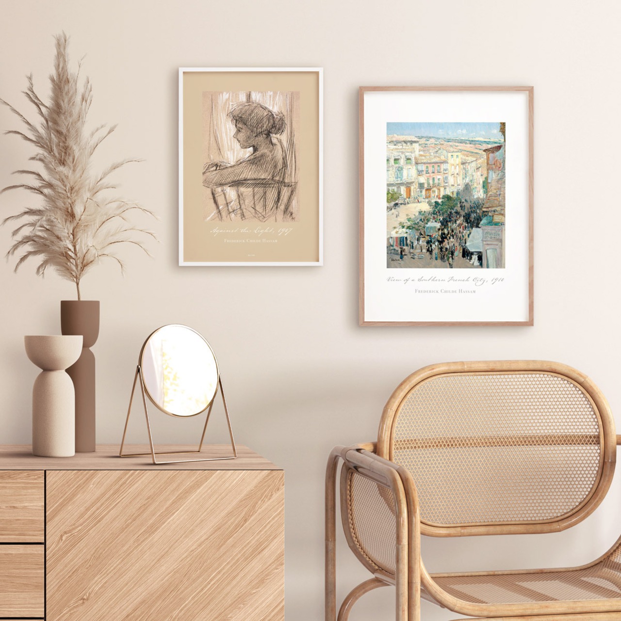 チャイルドハッサム View of a Southern French City | AP165 | アートポスター 南フランスの眺め 景色 風景画 絵画 名画 名作 - 4