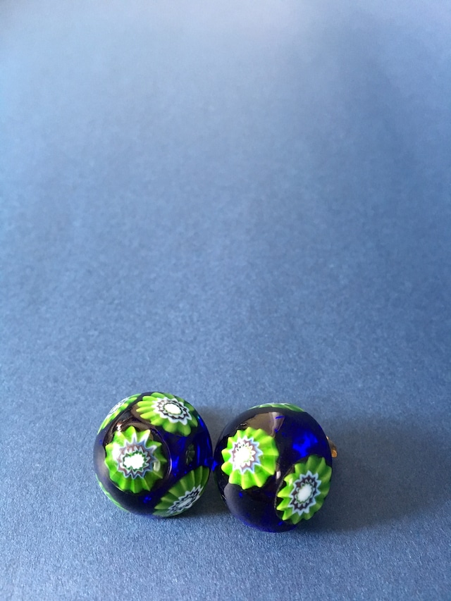 Venetian Glass Earrings-Round Pattern