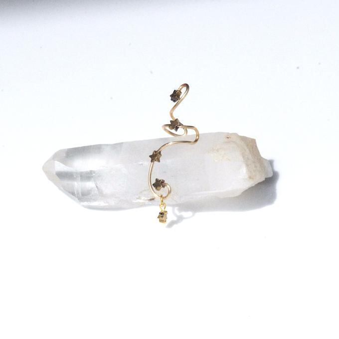 【Sale】一点物✦⋆.·星に願いを ⋆.··五星Wのカシオペアイヤーカフ⋆.·✦星風さんコラボ