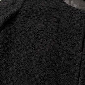 Jewel Changes ジュエルチェンジズ ユナイテッドアローズ レース ノーカラー ジャケット 36 /ブラック/レディース