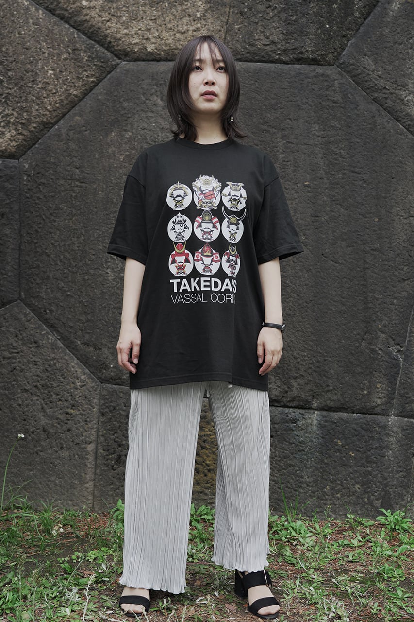 武田家臣団 Tシャツ（黒） | 戦国と武将のアイテム yockdesign Rekishi 