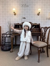 ラヴィン / Lovin / ブランスモックパンツ / 韓国子供服 / キッズ / 26winter〖取寄〗*XXS~XL*