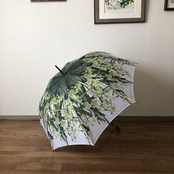 【受注生産】水仙と菜の花の雨傘 -  Narcissus and rape blossoms umbrella