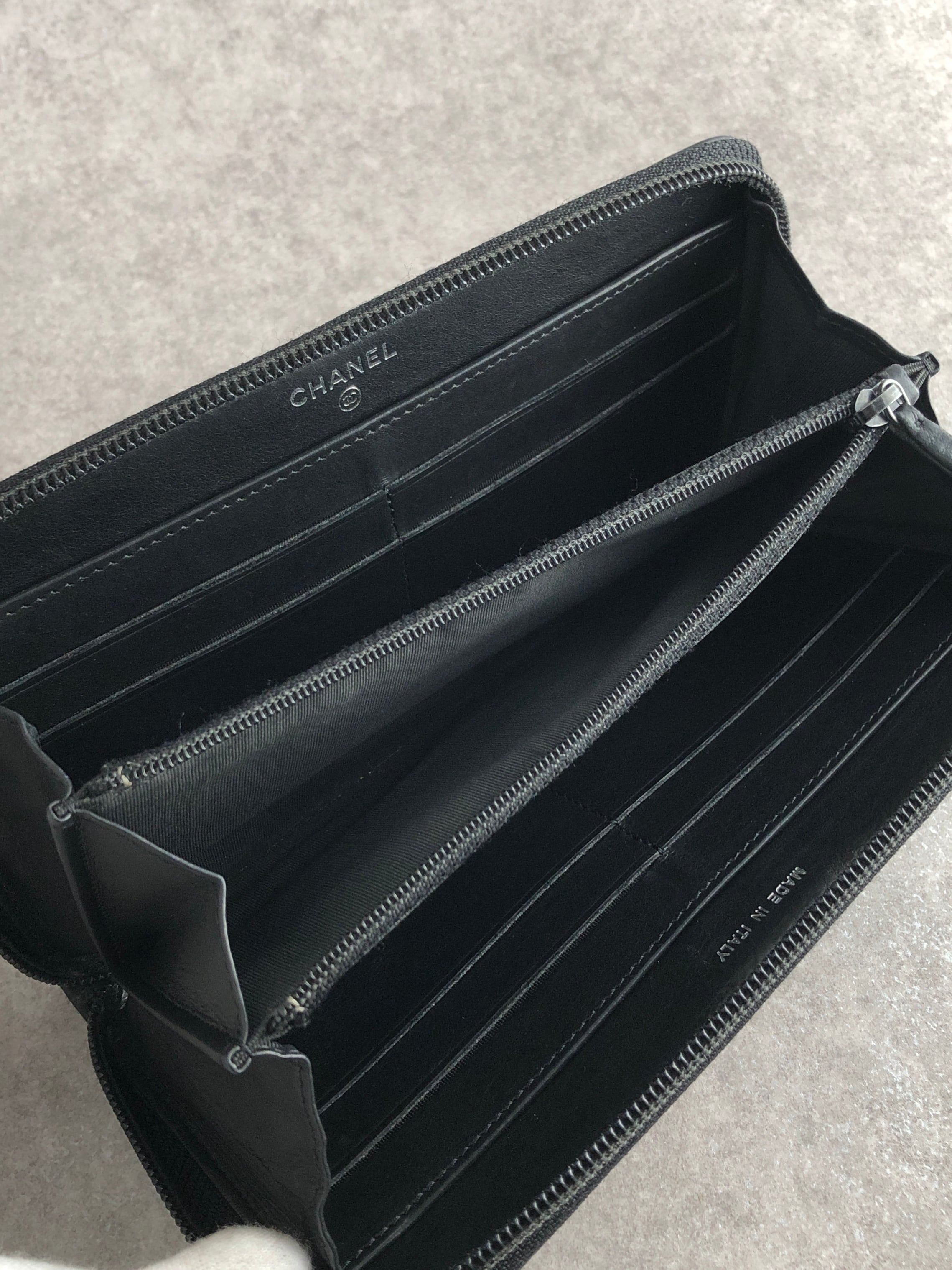 CHANEL シャネル 財布 ブラック ココマーク レザー 長財布 vintage