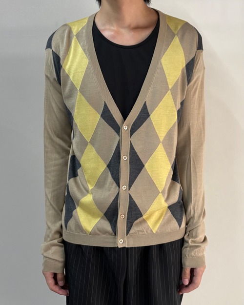 【2009/AW PRADA】argyle cardigan