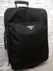 ★PRADA プラダ VIAGGIO ヴィアッジオ 男女可 大容量 ナイロンｘサフィアーノ トロリー バッグ キャリー ケース 黒★ 旅行や出張に大活躍♪