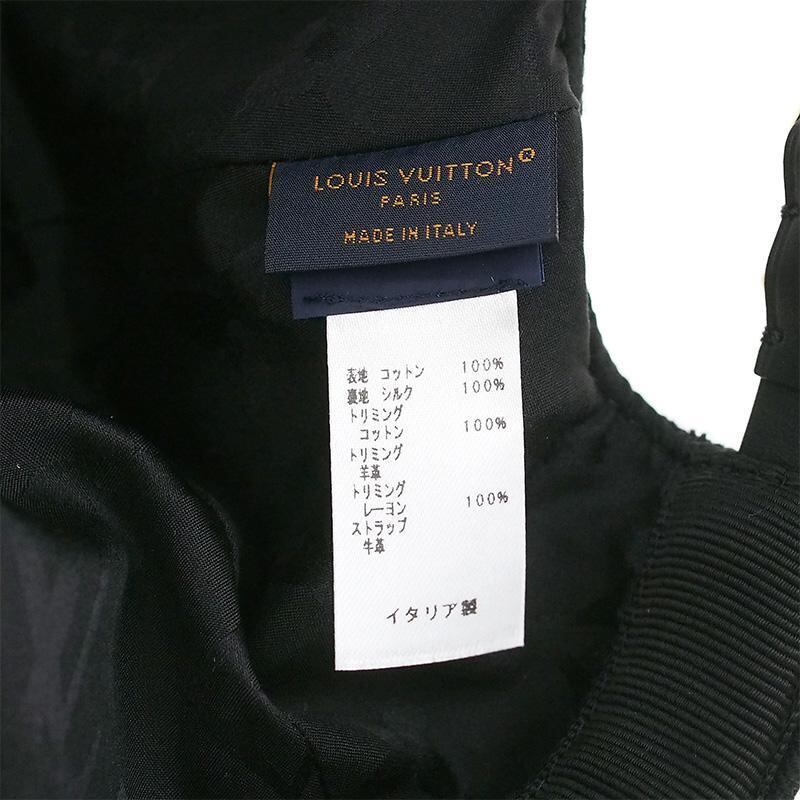 ルイ・ヴィトン LOUIS VUITTON LV アイコニック キャップ ブラック M