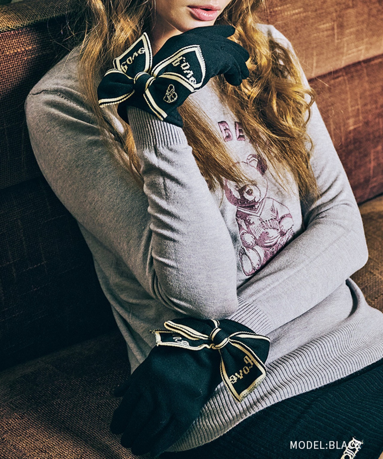 【直営限定ITEM】BIGリボングローブ (BLACK) CQ-47504H