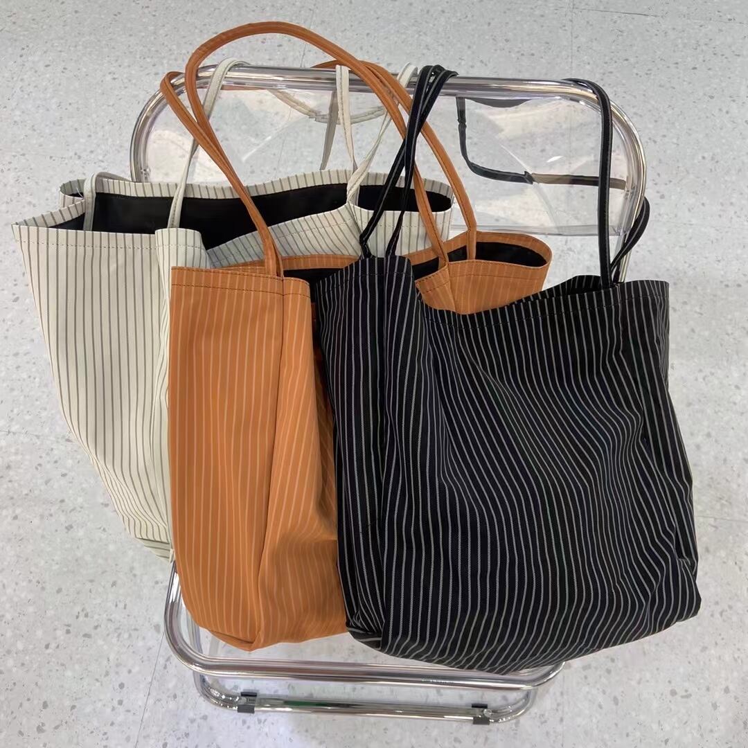 ピンストライプ　トートバッグ　AS19-0901