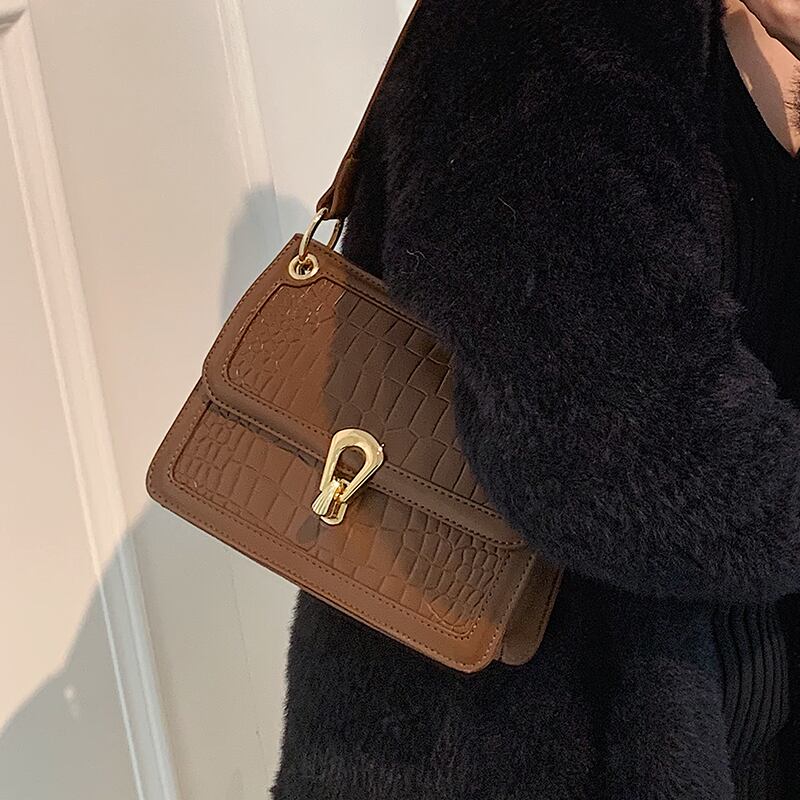 オータムウィンター 秋物 冬物 スクウェア メッセンジャーバッグ 手作りハンドバック52537769696