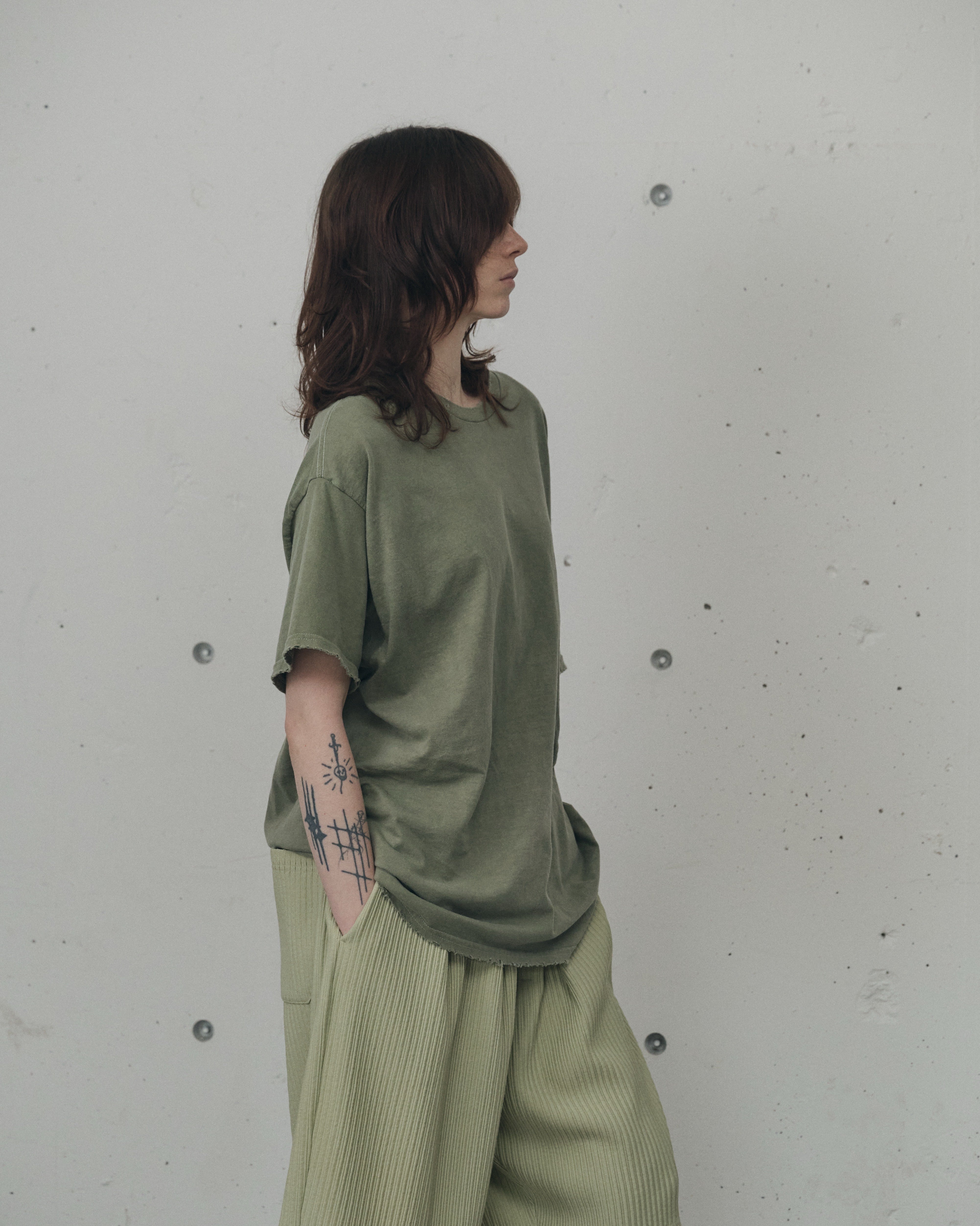 Ancellm -EMBROIDERY T-SHIRT- / ANC-CT167 / アンセルム エンブロイ