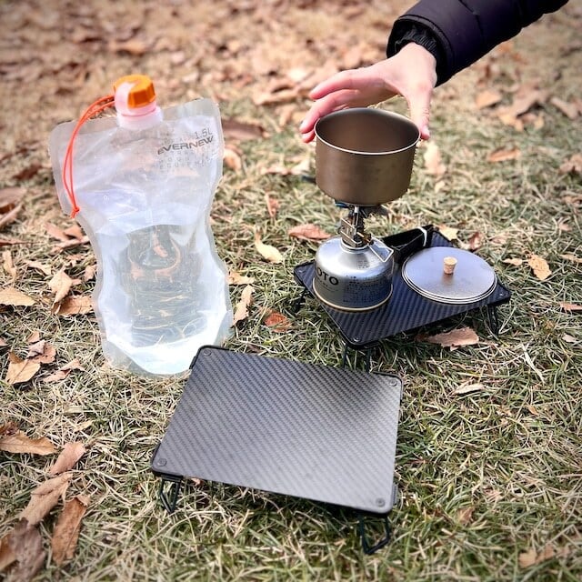 marupeinet】TATAmini TABLE（CARBON） | OUTDOOR BASE MATSUMOTO