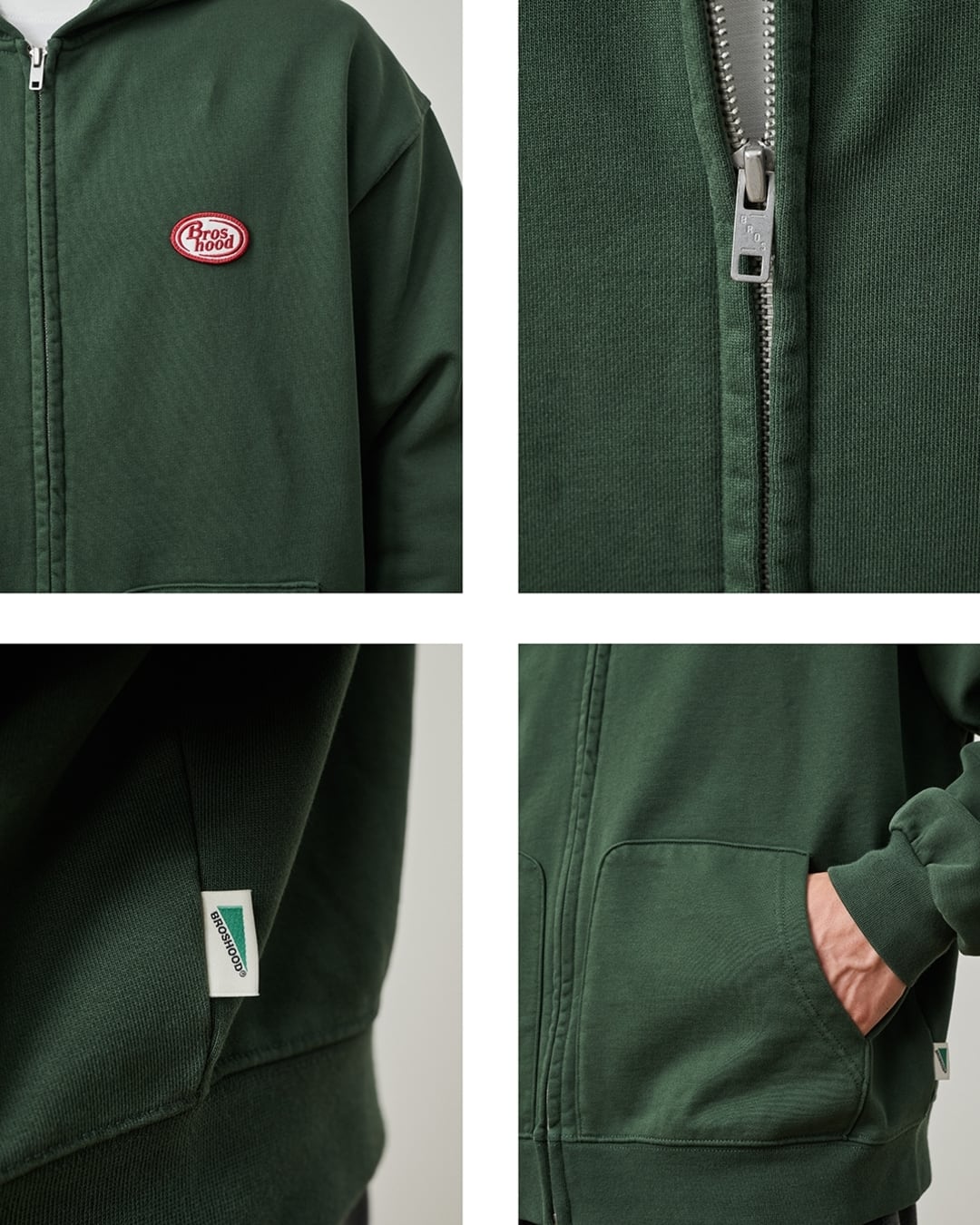 Zip-up Pocket Oversized Hoodie x00855 | XPOSE