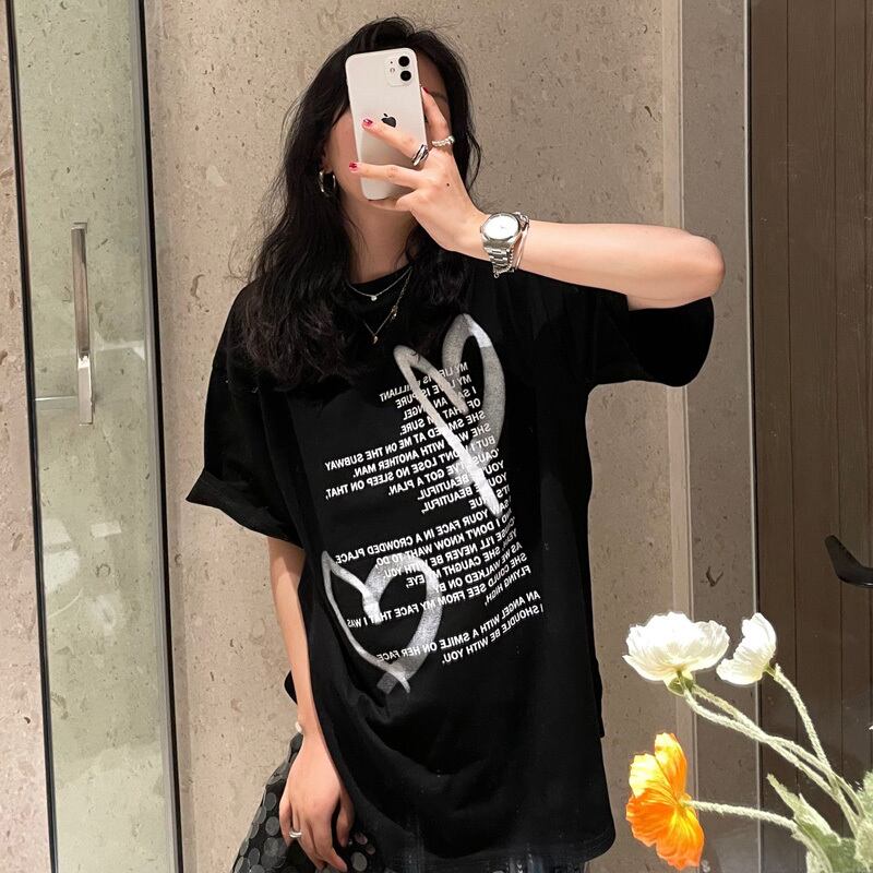 スタイルTシャツ サマールーズトップス かわいい 夏物 ブラックストロベリース42468330182