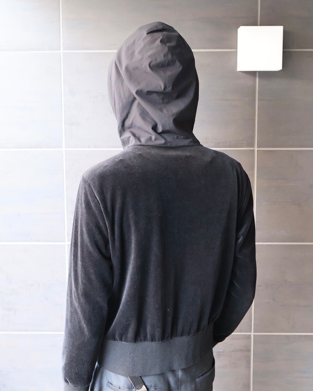 【LANVIN COLLECTION】short length high neck zip up hoodie