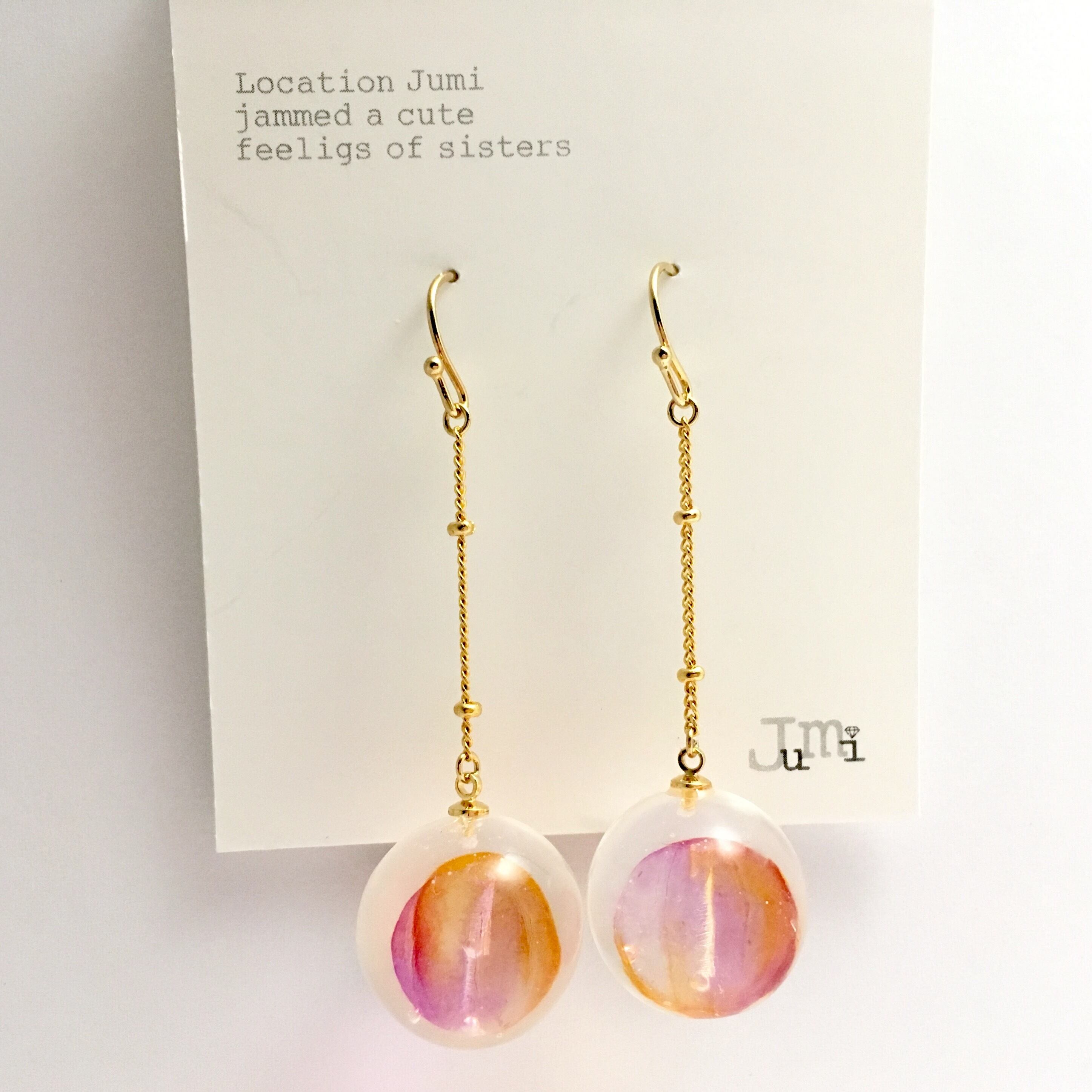 jm011 】あめ玉レジンピアス | 【 Jumi 】かわいいハンドメイドピアス 