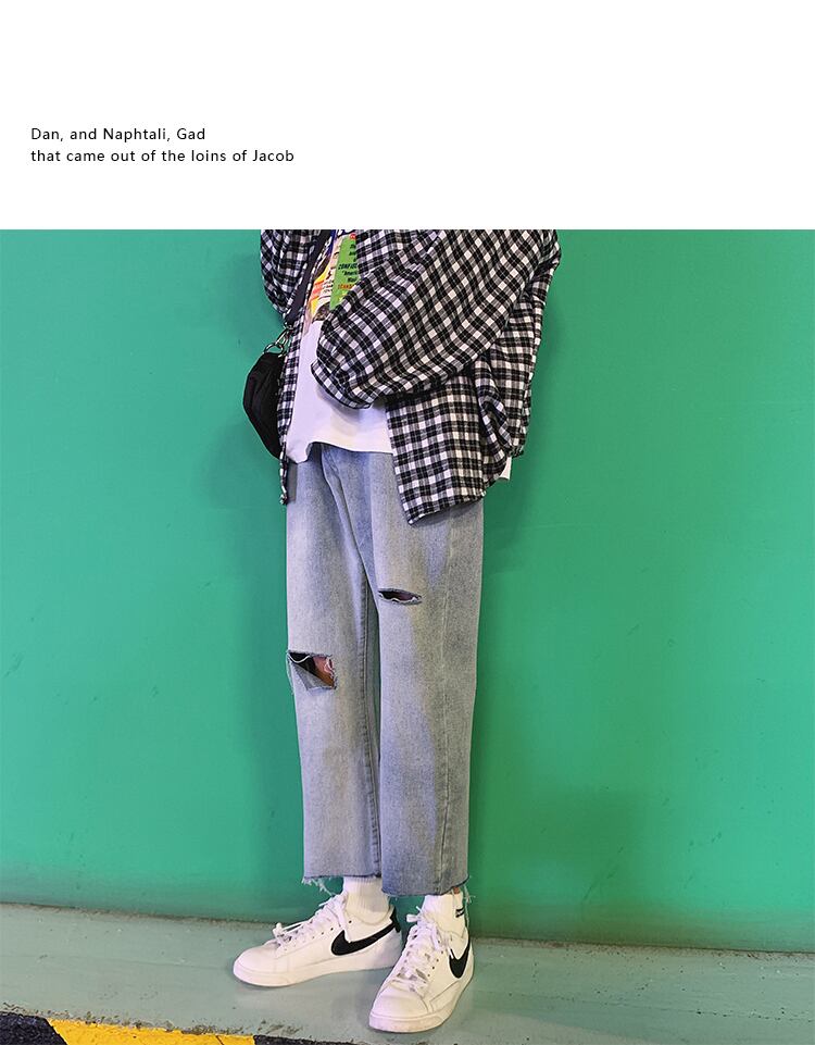 全1色 デニム パンツ ストレート カジュアル 無地 おしゃれ