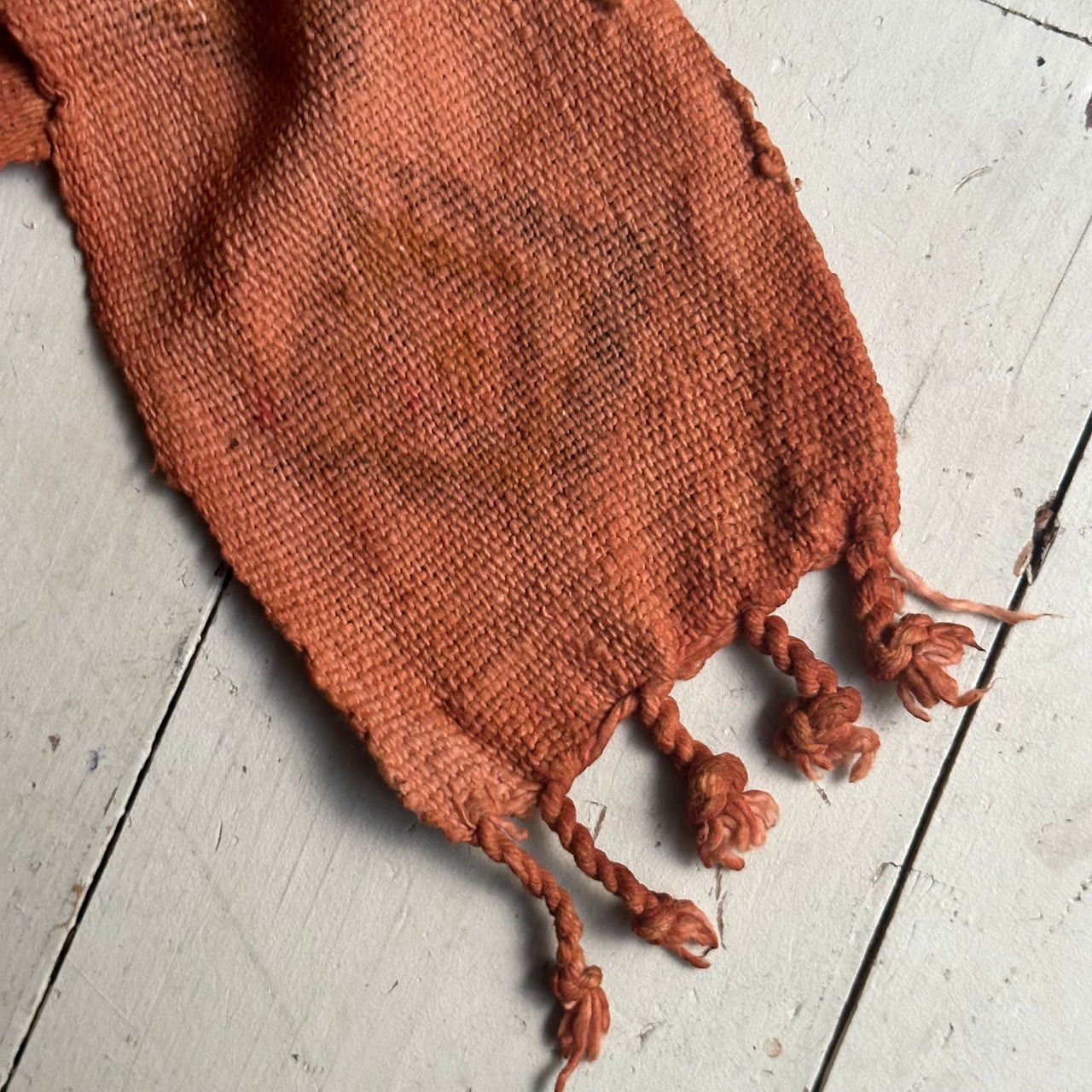 《No.004》ボゴランベルト 黄 泥染め 幅約14×長さ約155cm ※今回に入荷分は画像12-20枚目