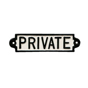 【404】Iron sign "PRIVATE"　#サイン #アイアン #アンティーク #ヴィンテージ