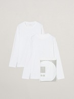 three dots / 2パックTシャツ レギュラーフィット長袖