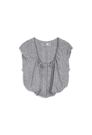 [OPEN YY] SHIRRED JERSEY VEST, GRAY 正規品 韓国ブランド 韓国通販 韓国代行 韓国ファッション オープン ワイワイ 日本 店舗