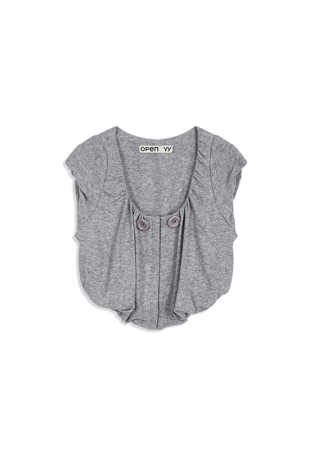 [OPEN YY] SHIRRED JERSEY VEST, GRAY 正規品 韓国ブランド 韓国通販 韓国代行 韓国ファッション オープン ワイワイ 日本 店舗