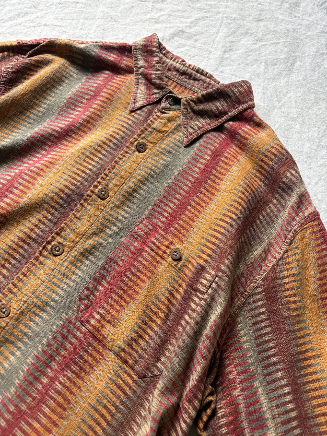 Colorful Ikat Pattern Shirt