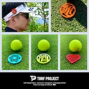 GOOD LUCK / モデル名:青海波/ ゴルフ運を呼び寄せるメタルマーカー 色:ブルー or ライトブルー