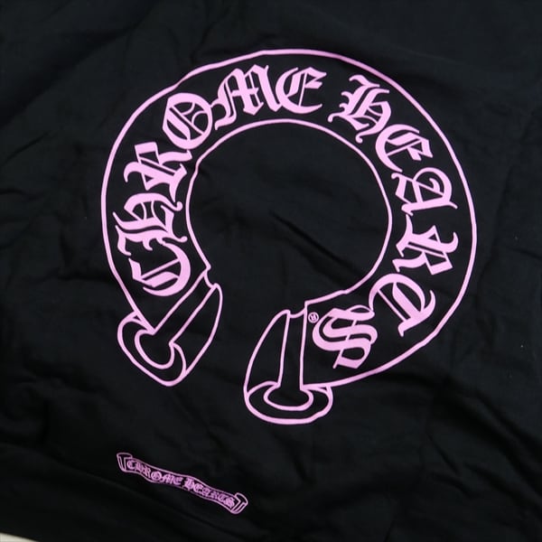 オールドクロム★CHROME HEARTS★限定販売★黒ピンク★サイズM 美品 クロムハーツ×マティボーイ フローラルクロス スウェットシャツ
