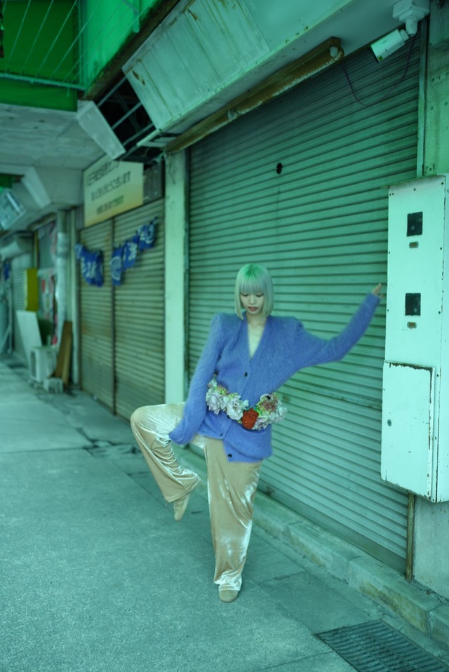 MOON TREE PLANET - Mohair Cardigan purple