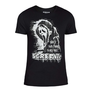 Tシャツ ムービー スクリーム WHAT'S YOUR FAVORITE SCARY MOVIE? ゴーストフェイス ブラック