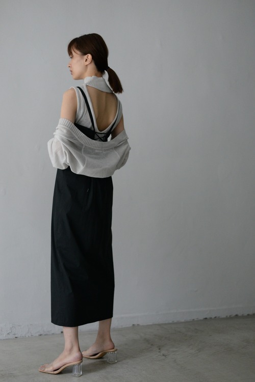 ROOM211 / Detachable Bodysuit knit (light gray)