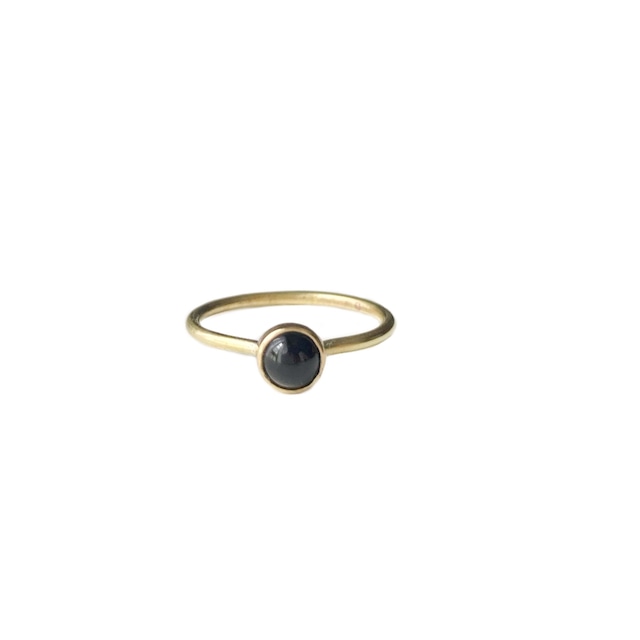 Pinky ring 'black agate'