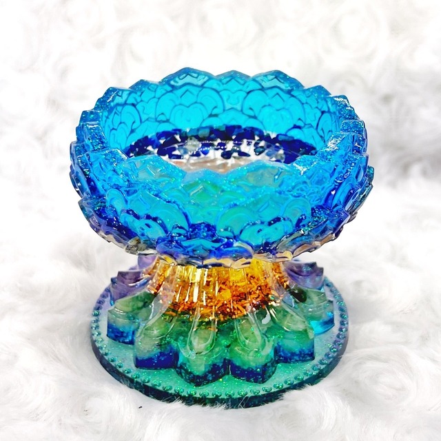 蓮の器 オルゴナイト 小鉢 キャンドルホルダー 小物入れ ①