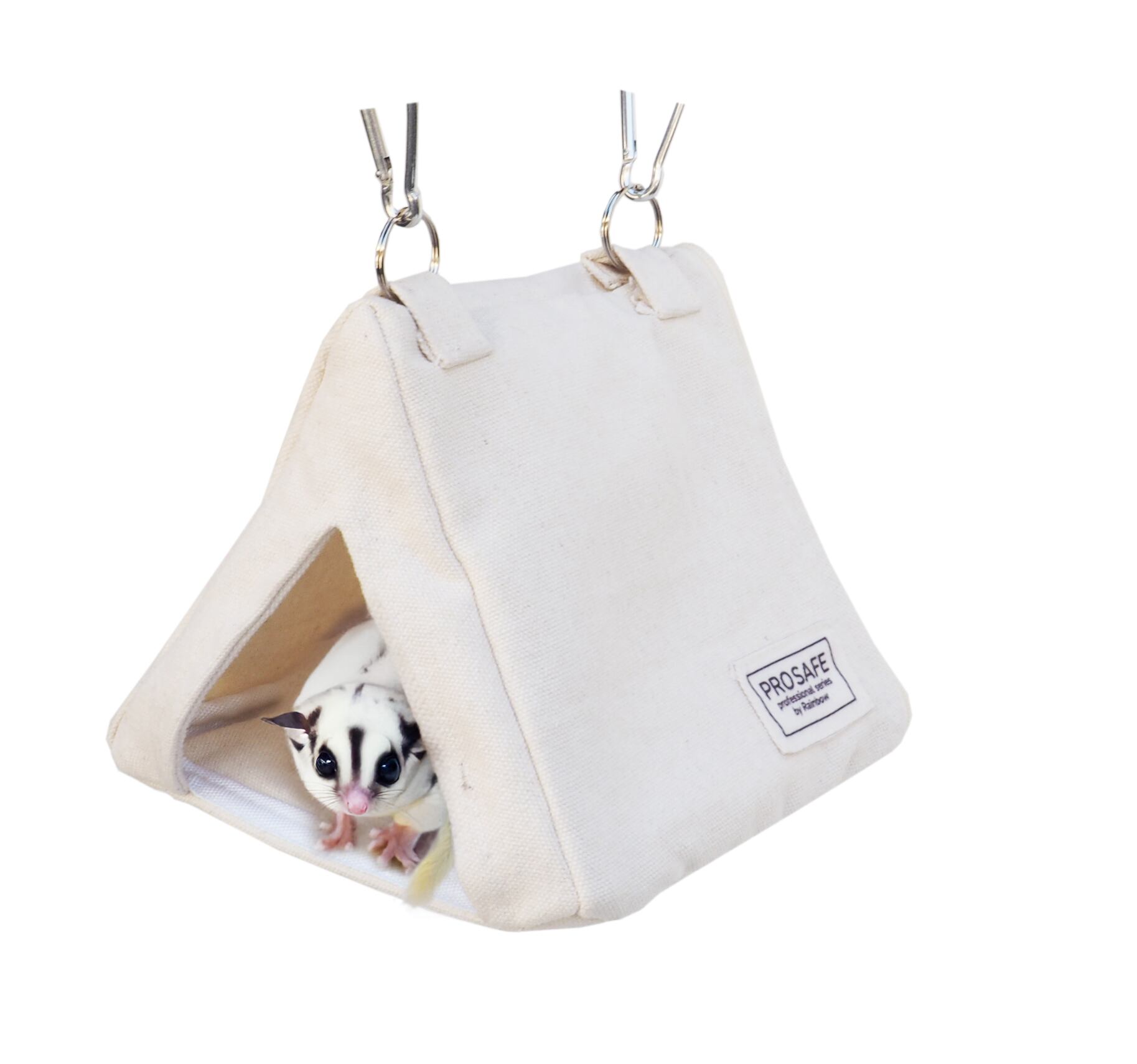 【小動物用品】【PRO SAFE】さんかくハウス　デニム/ナチュラル/グレー