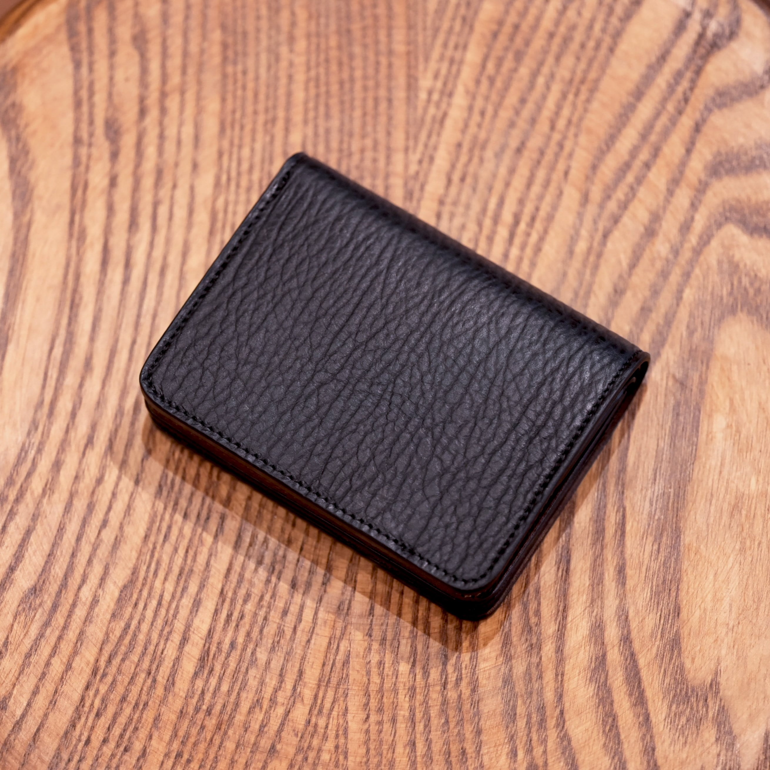 forme(フォルメ) "Post wallet" Sealskin×DOUBLE -Black×Brown-