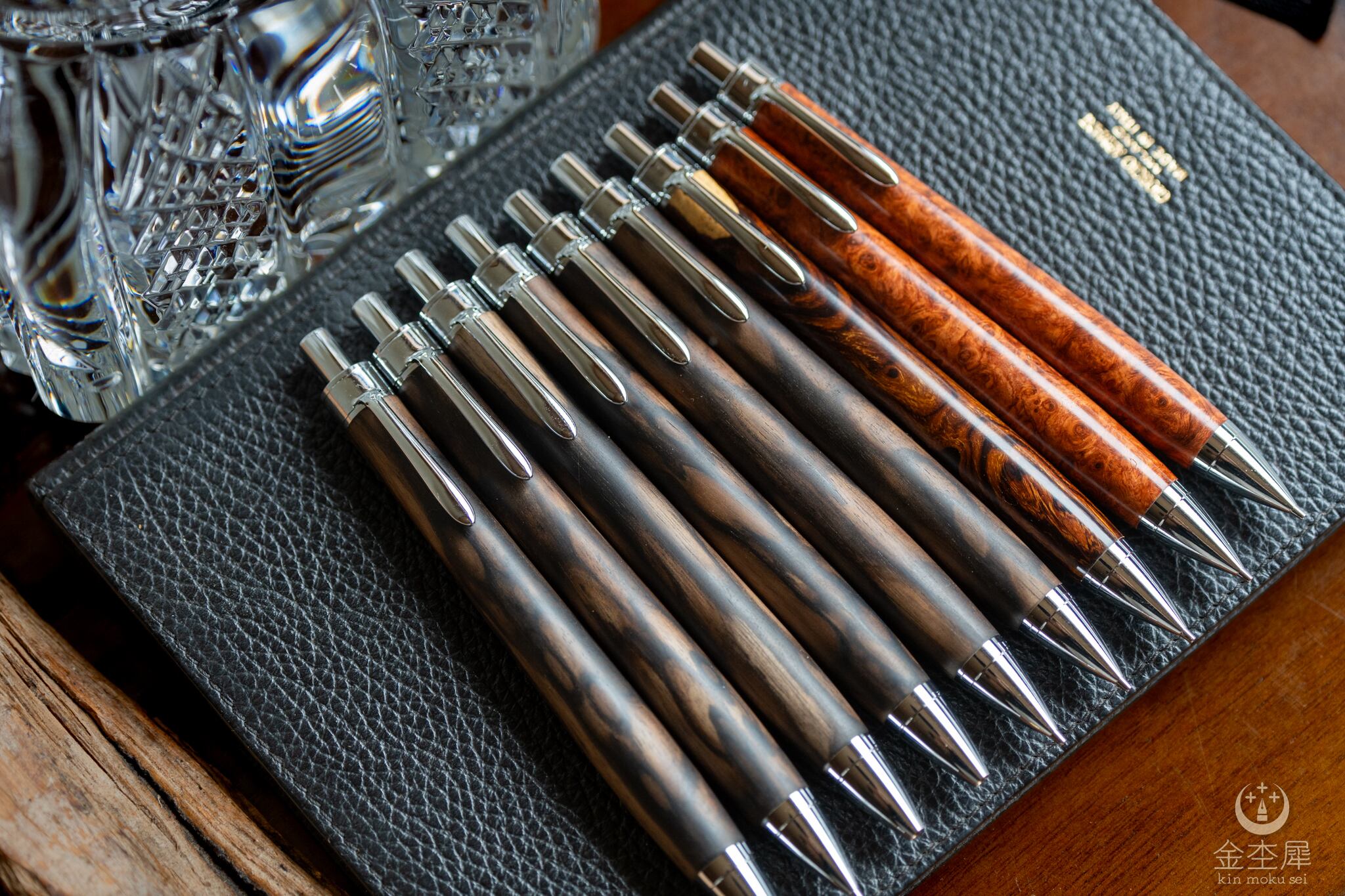 砂漠の宝石】デザートアイアンウッド 特上 silver MP | 木軸ペン工房