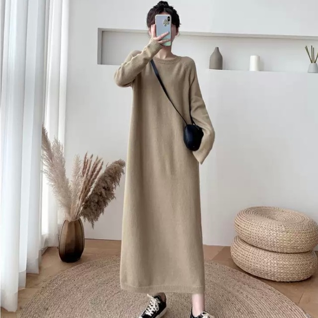 3色 ニット ワンピース ロングワンピース クルーネック 送料無料 ニットワンピース レディース 大人可愛い かわいい きれいめ 大人女子 エレガント 無地 春 秋 冬 ガーリー 10代 20代 大人 学生 韓国系 お出かけ 外出 きれいめカジュアル 着回し ファッション デート コーディネート 重ね着 休日 特別な日 お祝い 記念日 メンズウケ カジュアル 普段着 春コーデ 秋コーデ 冬コーデ おしゃれ シンプル スタイル ゆったり 細見せ 韓国ファッション 30代 ワンポイント ママ ママコーデ