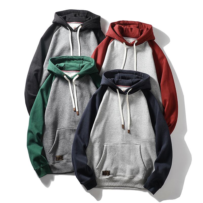 【セット販売】ヘビーウエイト ツートンカラースウェットパーカー 4色 L0423