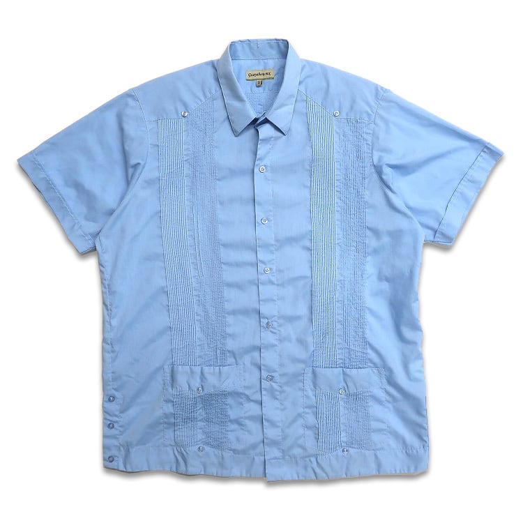 古着 Guayabera mx キューバシャツ 半袖シャツ ボックスシャツ 4