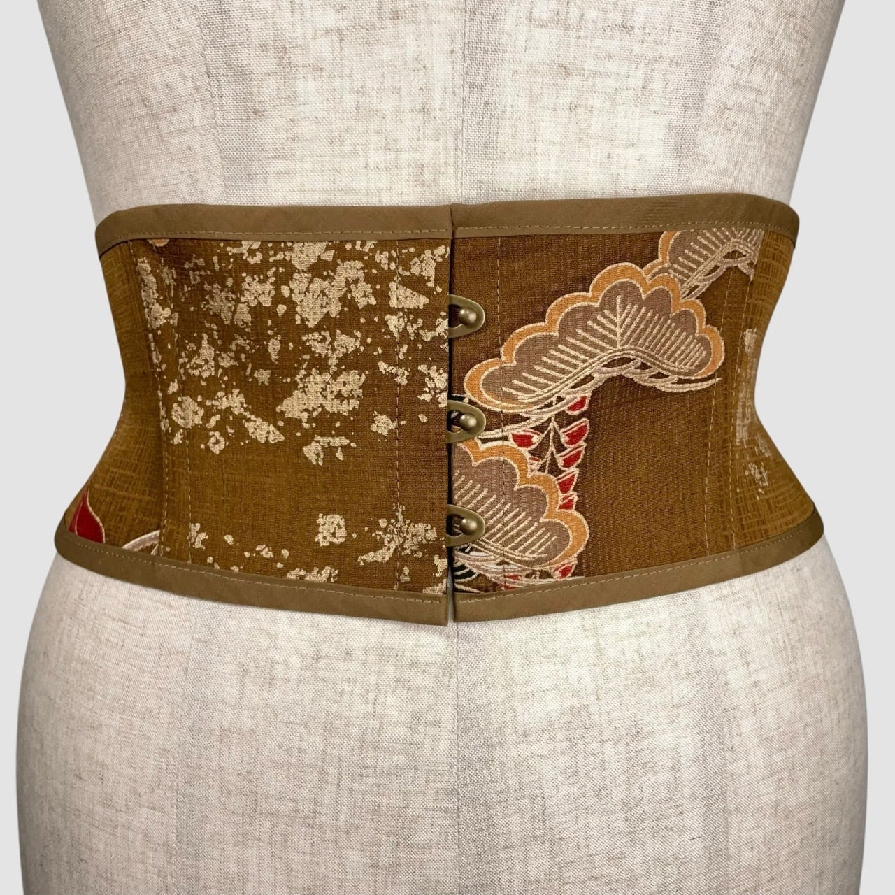 着物コルセット(振袖より制作)Kimono Corset (Made Furisode-Kimono )