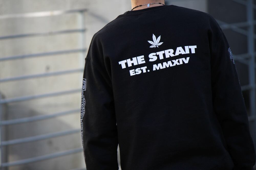 "THE CHRONIC" CREW NECK SWEAT #BLACK