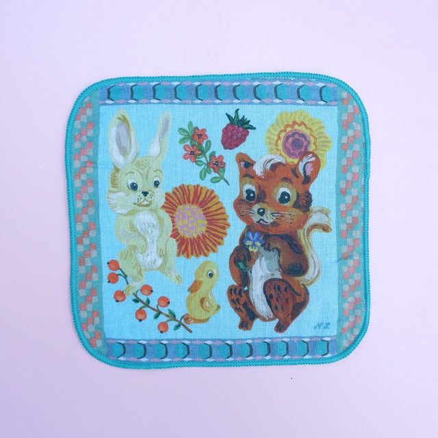 ナタリー・レテ　ガーゼハンドタオル　リス