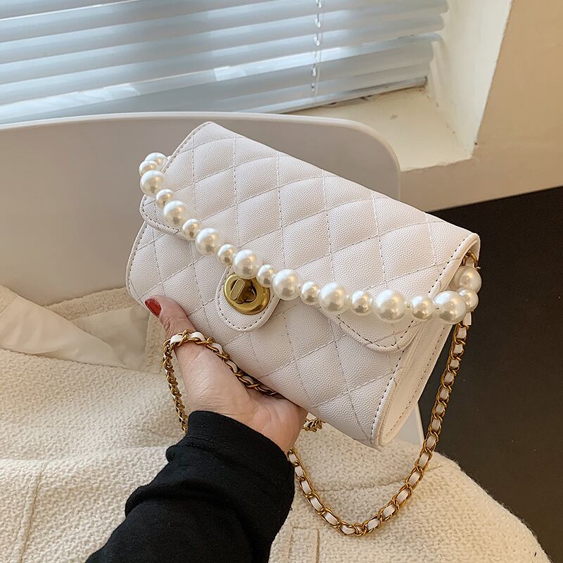 サマーチェーン 夏物 スクウェア メッセンジャーバッグ 手作りハンドバック31194789873