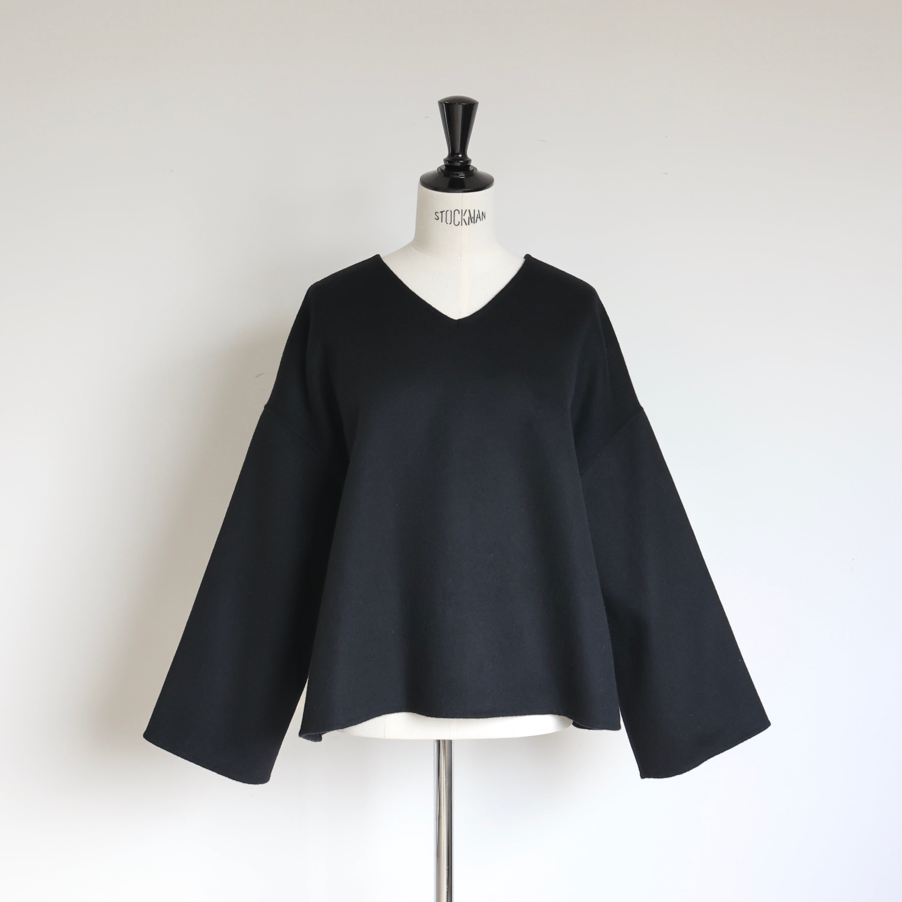 本日専用　gypsohila 2way river pullover  ブラックWOOL90%