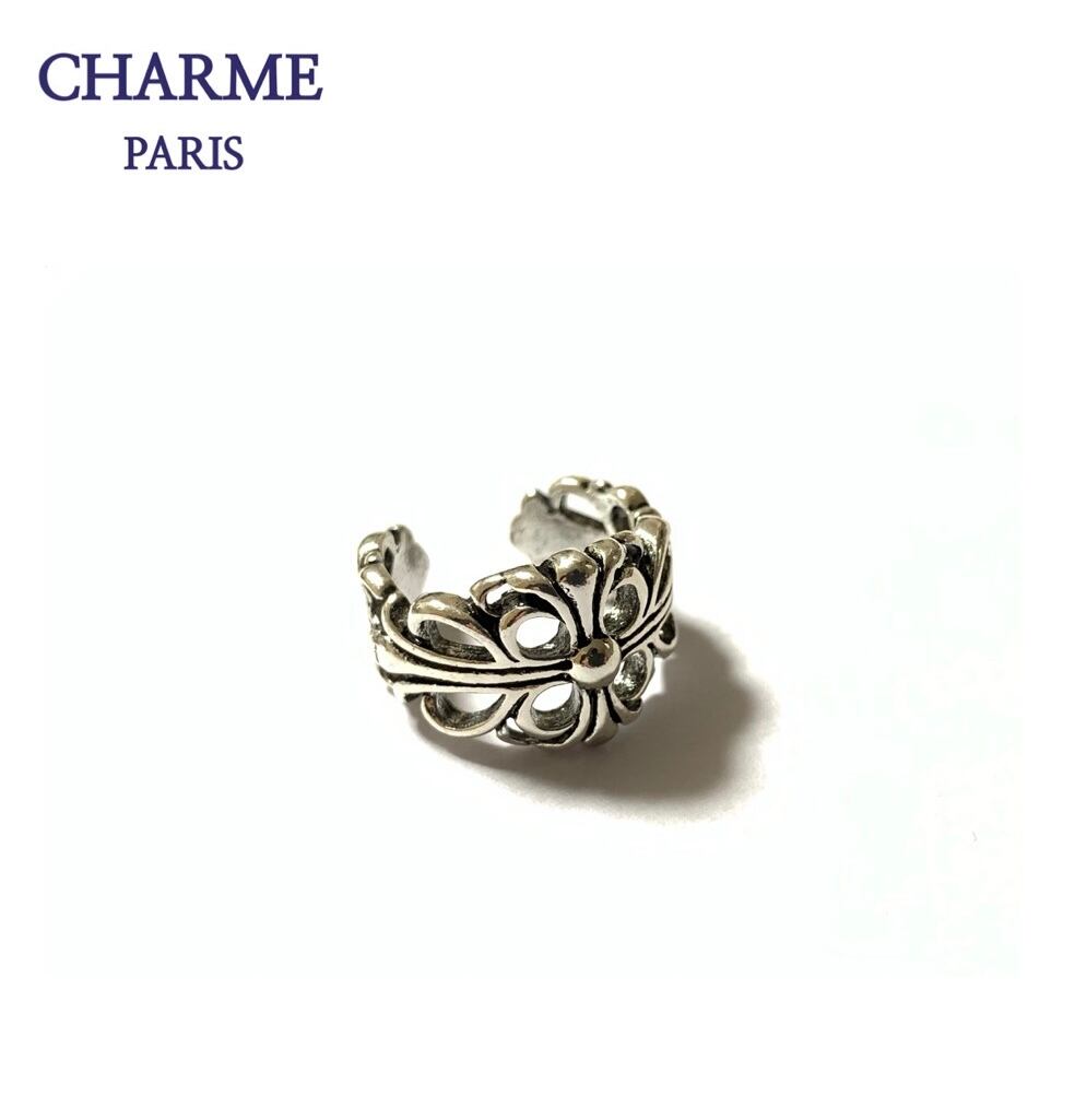 silver cross ring (B)
