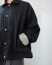 itochi - Wool Gabardine Type 2 Jacket :Black|高密度ウールギャバ/ウレタン含浸