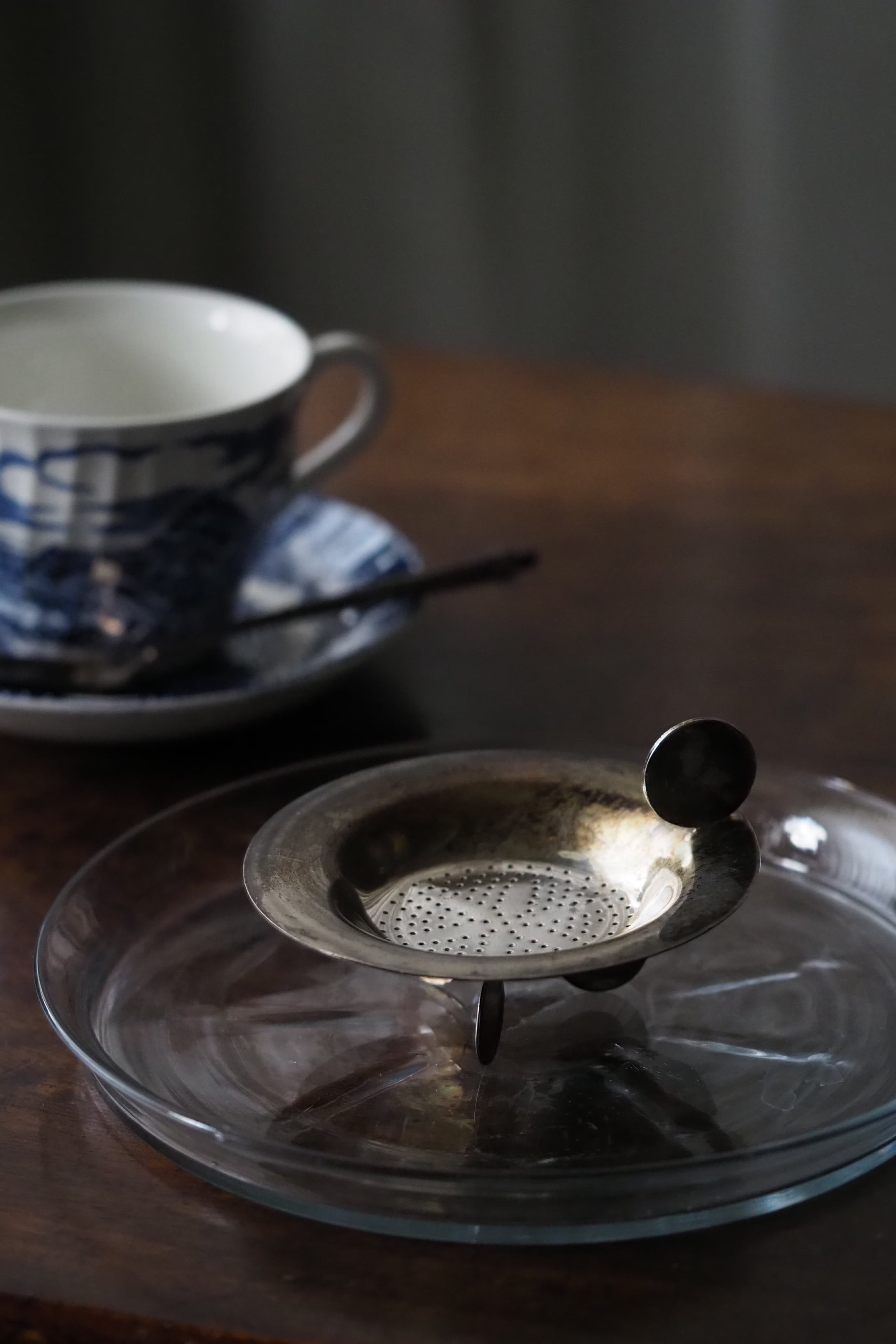 ティーストレーナー　北欧ヴィンテージ スタンド型ティーストレーナー-vintage tea strainer | アンティーク