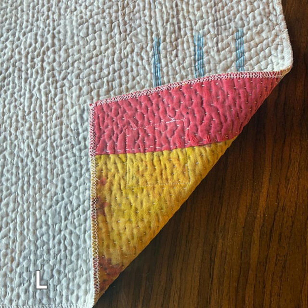 TOPANGA Kitchen India Vintage Lalli Quilt lunch Mat 10Type K〜T 30×40cm 　インドヴィンテージラリーキルト　ランチマット 10種　【メール便可】